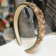 thumbnail image 3 of Bandeau Large en Strass Cristal pour Femmes Bandeau de Cheveux de Haute Qualité (Multicolore), 3 of 8