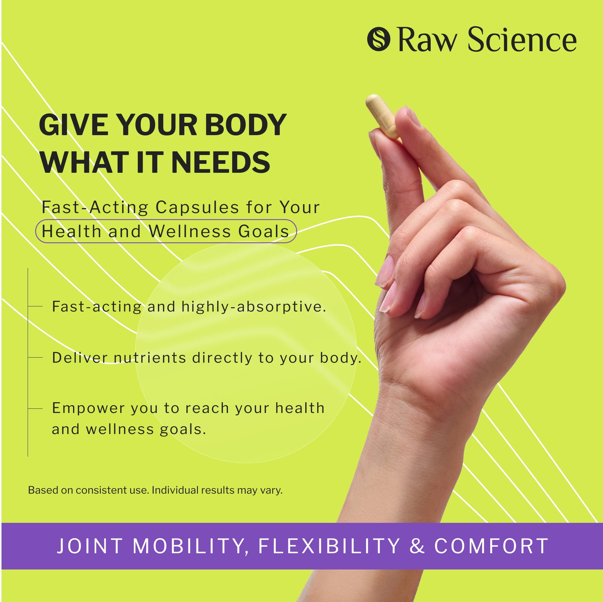 Raw Science | Glucosamine Chondroitin MSM Triple Strength | Joint Health Supplement | Cruelty Free | 120 Capsules