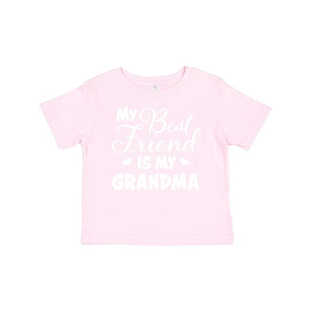 

Inktastic My Best Friend is My Grandma with Hearts Gift Baby Boy or Baby Girl T-Shirt