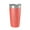 Coral, variant on Santee Lakes Map Tumbler Travel Mug Insulated Laser Engraved Coffee Cup California 20 oz Black