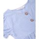 thumbnail image 3 of Vestido Beebay con aplique de panda azul 12-18 meses, 3 of 5