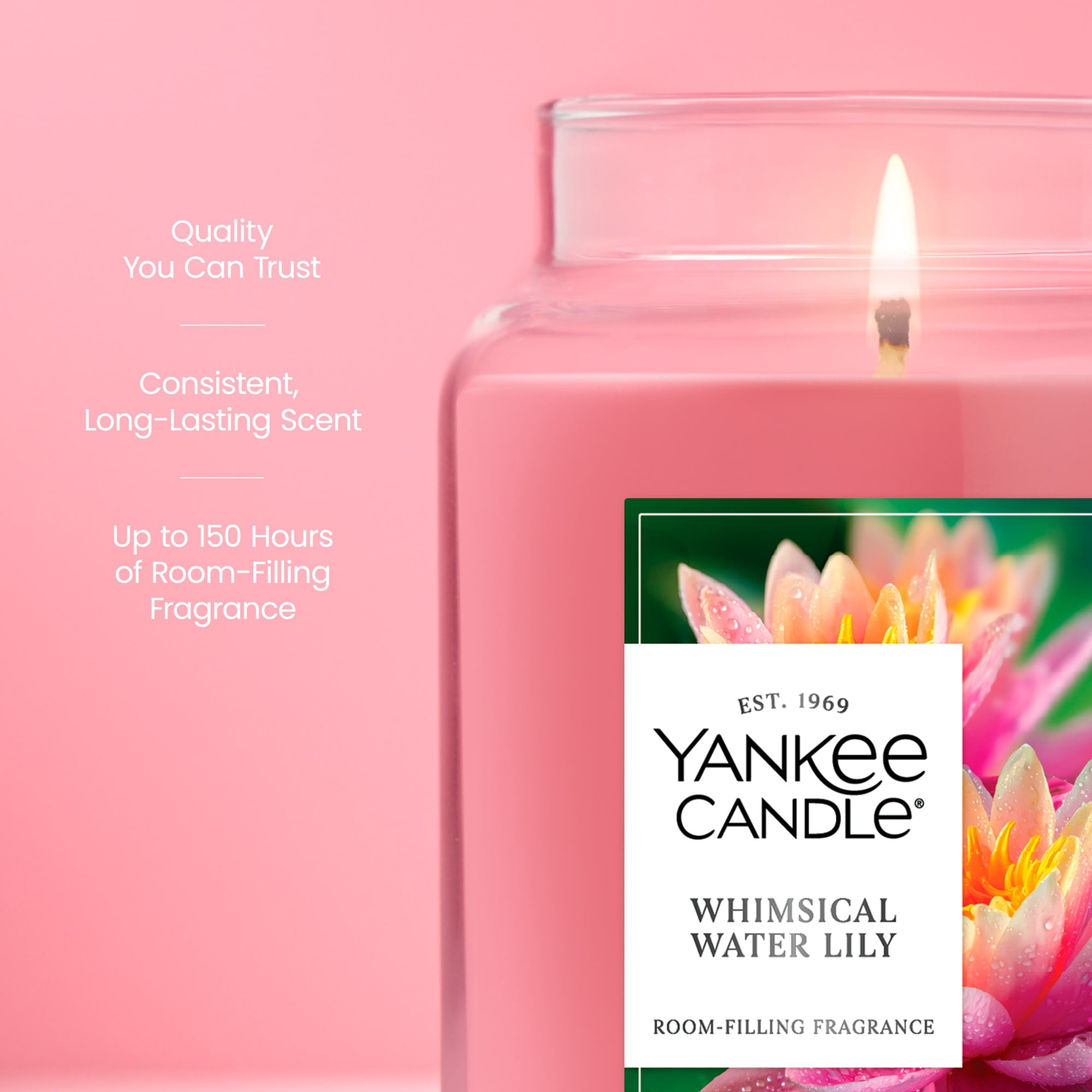 Yankee Candle Whimsical Water Lily Original Large Jar Scented Candles, 22 oz