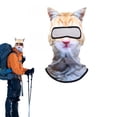thumbnail image 5 of TELOLY Cat Style Ski Mask Balaclava 3D Animal Face Cover with Ears for Winter Sports Outdoor Activities Music Festivals Rave Parties Halloween Accessories And, 5 of 7