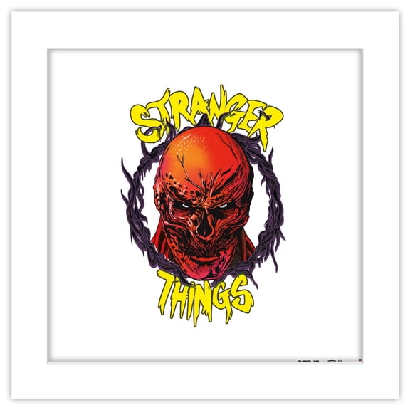Gallery Pops Netflix Stranger Things: Season 5 (2025) - Thrasher Vecna Wall Art, White Frame