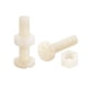 thumbnail image 1 of 20 Pares Tornillo Tuerca Surtido Unique Bargains M6x25mm Nylon Blanco, 1 of 4