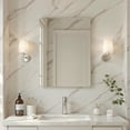 thumbnail image 3 of Topcobe Premium Silver Metal Framed Rounded Corner Wall Mirror, 30" x 20", Decorative Accent for Living Spaces, Modern Home Decor Essential, Stylish Silver Frame for a Sophisticated Look, 3 of 18