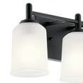 thumbnail image 4 of 45574BK Kichler Lighting Shailene - 3 Light Bath Vanity Approved for Damp Locations - with Transitional inspirations - 8.25 inches tall by 21 inches, 4 of 10