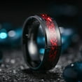 thumbnail image 3 of 16 Colors Fashion 8mm Titanium Celtic Dragon Rings For Men Inlay ColorFul Carbon Fiber Men Stainless Steel Rings Wedding Band Style 21 11, 3 of 6