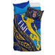 thumbnail image 2 of Juego de cama Fiyi - Color de la bandera con estampado polinesio dorado LT20, 2 of 6