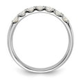 thumbnail image 3 of FJC Finejewelers 14 kt White Gold  7 Stone G H I True Light Moissanite Band 2 mm, 3 of 8