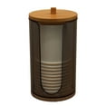 thumbnail image 2 of Walbest Modern Acrylic Compact Small Disposable Paper Cup Dispenser, Dust-proof Storage Holder for Rinsing Cups on Bathroom Vanity Countertops, Cups not Included, 2 of 7