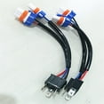 thumbnail image 5 of 2 Pcs 100W Car Truck H4 to 9005 Headlight Bulb Conversion Sockets Wiring Harness, 5 of 5