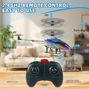 RC Helicopter,Remote Control Helicopter for Kids Mini DroneCosmic Flying Orb Toy Grame 2.4GHz RC Aircraft LED Light RC Toys for Kids Adults，Blue