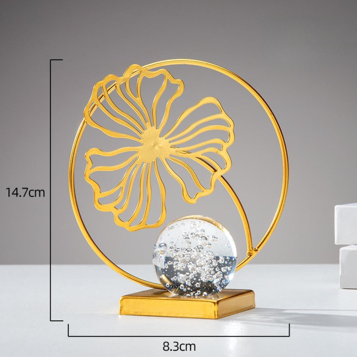 Fiocias Toilet Paper Holder Paper Towel Holder Countertop Leaf Statue Sculpture Figurine Iron Craft for Suitable for Living Room Bedroom Office Home Decoratio