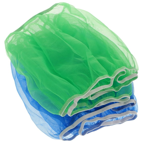 LEORX Cage for Birds 2Pcs Mesh Cover Blue Patterned Net Skirt - Containment