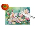 thumbnail image 2 of Louisiana Magnolias in Watercolor Glass Cutting Board Large 12 in x 15 in, 2 of 5