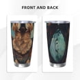 thumbnail image 3 of Fotbe Tree Meditating Golden Retriever Pattern 20 oz Tumbler Stainless Steel Vacuum Insulated Coffee Ice Cup Double Wall Travel Flask Leak-proof Coffee Cup-Straw Three-piece Set, 3 of 8