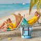 thumbnail image 5 of Mesh Beach Tote Bag With Insulated Cooler Compartment, Oversized Pool Picnic Cooler Bag With Zip, 5 of 5