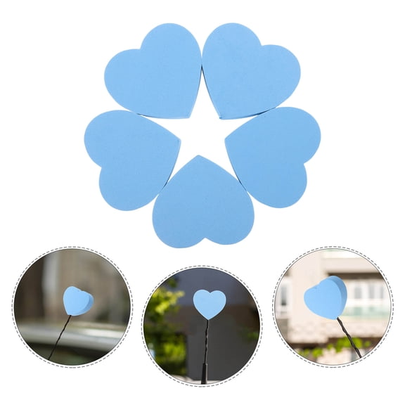 LOLIPPYY 5-Pack Sky Heart Car Antenna Topper Set Lightweight Vehicle Exterior Decoration Accessories