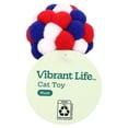 thumbnail image 6 of Vibrant Life Red/White/Blue Pom Pom Cat Toy, 6 of 8