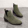 thumbnail image 7 of fashion-v-cut-side-zipper-boots-printed-square-heel-ankle-boots-pionted-toe-autumn-winter-shoes-for-women, 7 of 7