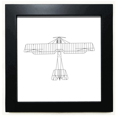 thumbnail image 1 of Aircraft Line Fight Art Deco Fashion Black Square Frame Picture Wall Tabletop, 1 of 3
