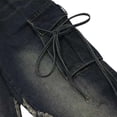 thumbnail image 5 of WILLBEST Jeans Mujer Pantalones Vaqueros de Lavado Oscuro para Mujer, Estilo Retro, Holgados, de Pierna Recta, Estilo Urbano Informal, de Cintura Alta, Holgados Extra Grande, 5 of 5