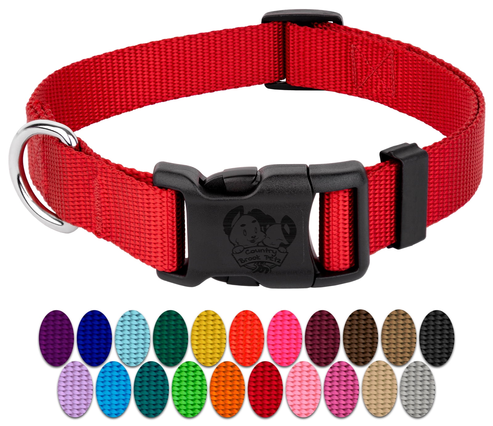 3/4" Adjustable Small Dog Collar Double Bar Metal Buckle USA Strong 3/4" Adjustable Small Dog Collar Double Bar Metal Buckle USA Strong