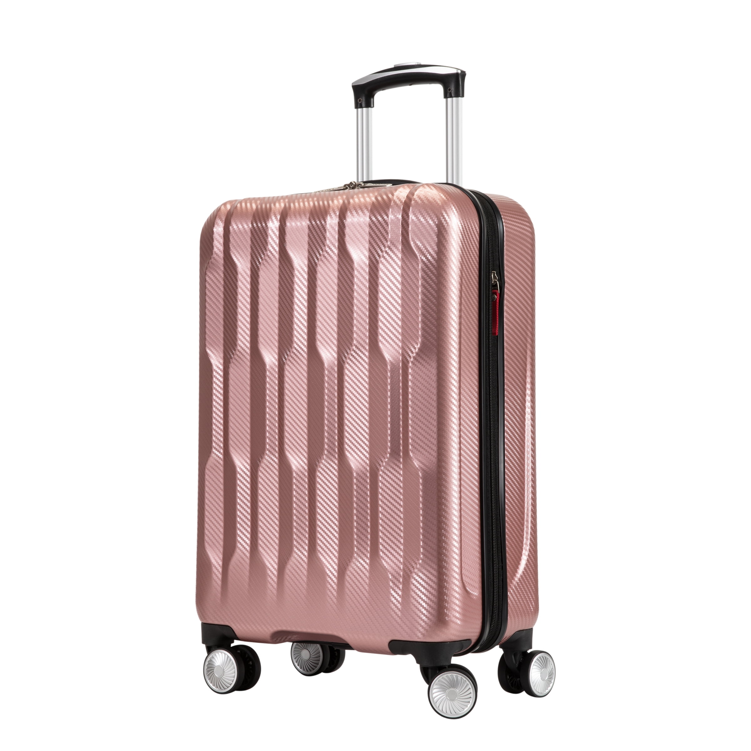 Ricardo Beverly Hills Anchor Bay Hardside 21" Expandable Carry-on Spinner Luggage, Rose Gold