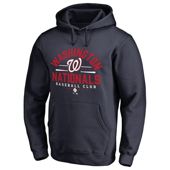 Men's Navy Washington Nationals Hometown Collection Nats Lockup Pullover Hoodie