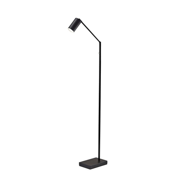Adesso Colby LED Floor Lamp, Black Painted Metal