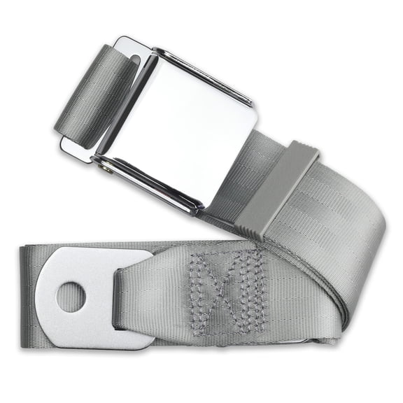 RetroBelt Gray Aviation Lap Belt 60" 2-Point Safety Seatbelt Classic