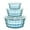 Blue, variant on 3-Piece Clear Cereal Storage Containers - Airtight Oatmeal Canisters with Lids for Pantry Organization and Visible Food Inventory Management(Pink)