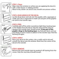 thumbnail image 4 of Praying Hands with Rosary Sticker Decal White (7"x3.8"), 4 of 4