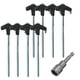 thumbnail image 3 of Socket 8 Piezas Estacas Metal para Campaña Con Tornillo Hexagonal en Clavijas (), 3 of 5