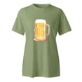 thumbnail image 4 of TSADFHJI Hauts à Col Roulé pour Femmes 3 Pack T-Shirt Imprimé Oktoberfest pour Femmes TG Vert, 4 of 4