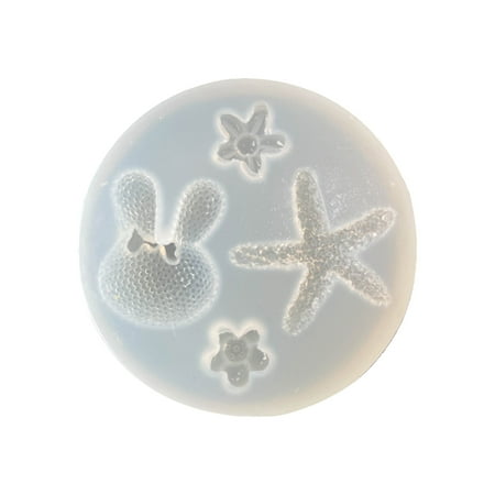 

DIY Moulds Rabbit Flower Starfish Fondant Moulds Silicone Molds Cake Decorating Tools Chocolate Molds DIY Baking Gadgets