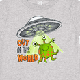 thumbnail image 4 of Inktastic Out of this World- cute green alien UFO Boys or Girls Baby T-Shirt, 4 of 5