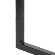 ZENY 47 Laptop Computer Desk Modern Modern Workplace Studio, Black Metal Frame
