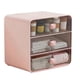 thumbnail image 1 of 3 Tiers Organizer Holder Cosmetic Storage Box, with Drawers Pink-A, 1 of 5