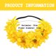 thumbnail image 2 of Paquete de 2 coronas de girasol, corona bohemia, diadema de girasol, accesorio para el cabello con flores (arcoíris), 2 of 5