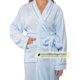 thumbnail image 3 of PAVILIA Batas para Mujer Albornoz Suave y Esponjoso de Lana Felpa Acogedora Bata Larga de Spa con Adornos de satén (S/M Azul Claro), 3 of 5