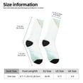 thumbnail image 6 of Uemuo Gold Lines Marble Watercolor Pattern Women's Crew Socks, Soft Durable Breathable Moisture-Wicking with Odor Control Cotton socks, 6 of 9