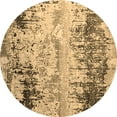 thumbnail image 1 of Ahgly Company Indoor Round Oriental Brown Industrial Area Rugs, 4' Round, 1 of 4