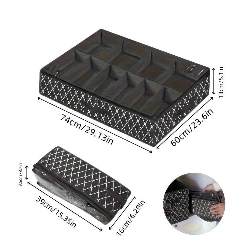 2/4pcs Under Bed Shoe Storage Organizer Bags, Breathable Canvas with Sturdy Sidewalls & Reinforced Handles, Space-Saving Shoe Container for Closet Or Bedroom Organization