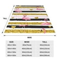 thumbnail image 3 of Salouo Gold Glittering Hearts and Flamingos Print Bed Blankets,Flannel Blanket Comfortable Air Conditioning Blanket Lightweight Blanket for Sofa Bed Travel & Couch -60"x50", 3 of 8