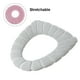 thumbnail image 5 of Cubierta de asiento de tapa de inodoro Almohadillas en forma de O Cómodo Baño Suministro Agua Punto de Punto Comodificador Mats Soft Cálido Mantenimiento Decorativo Beige Inevent HA010185-01, 5 of 6