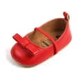 thumbnail image 4 of URMAGIC Infant Little Girls Ballerina Flats Shoes Mary Jane T-Strap School Uniform Party Dress Flat Shoes, 4 of 10