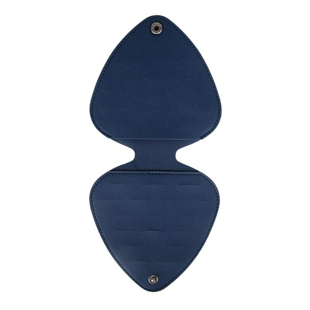 Bolso de cuero PU CUTICAT para púa de guitarra azul