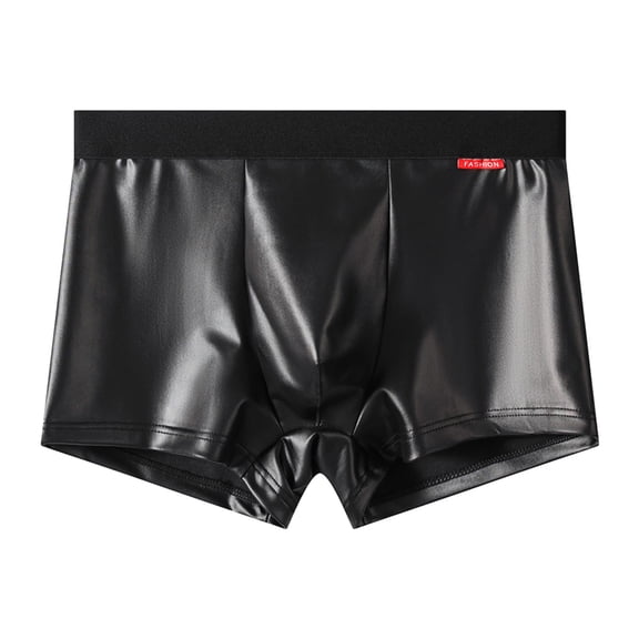 Athletic Briefs for Men Solid Color Breathable Wicking Underwear Workout Casual Black L
